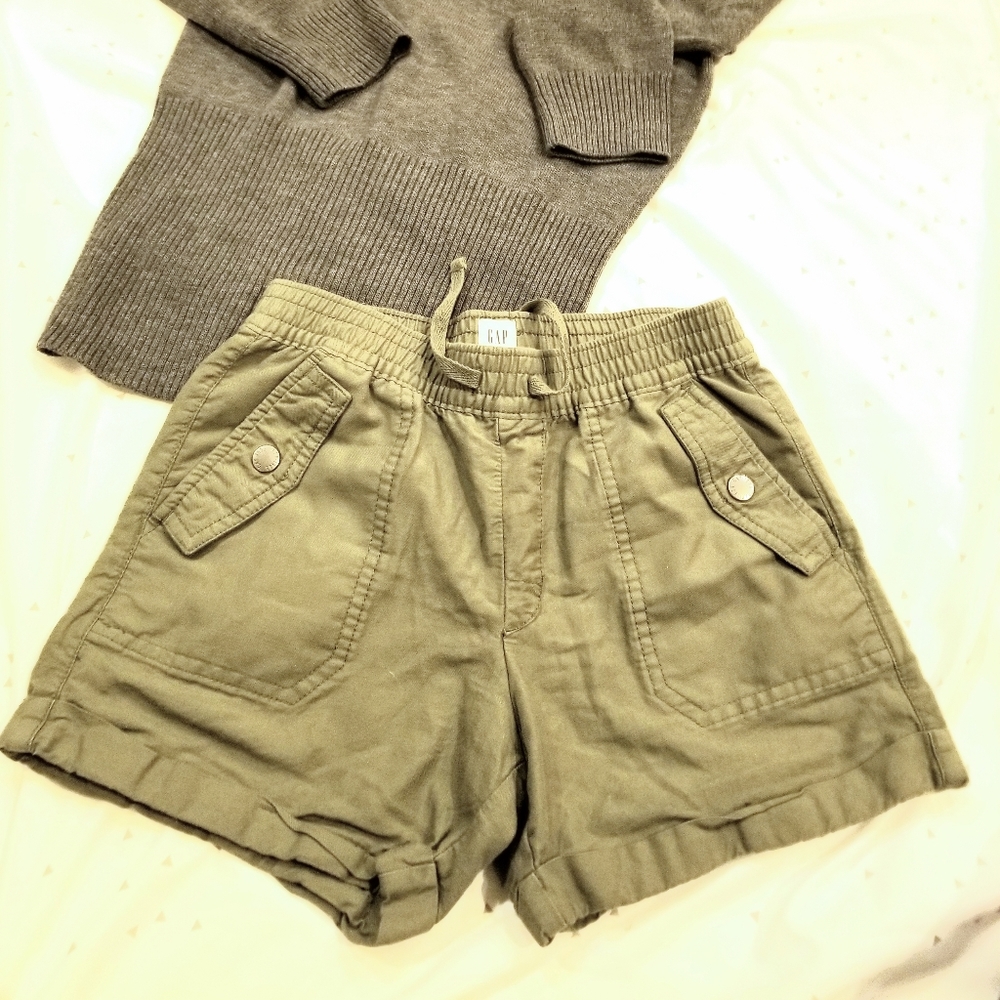 Gap Kids Olive Green Draw String Shorts